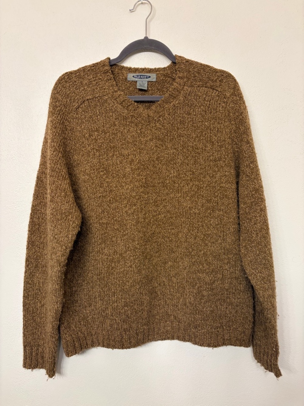 Vintage Y2K Old Navy Brown Wool Blend Sweater Men’s Women’s Size Medium
